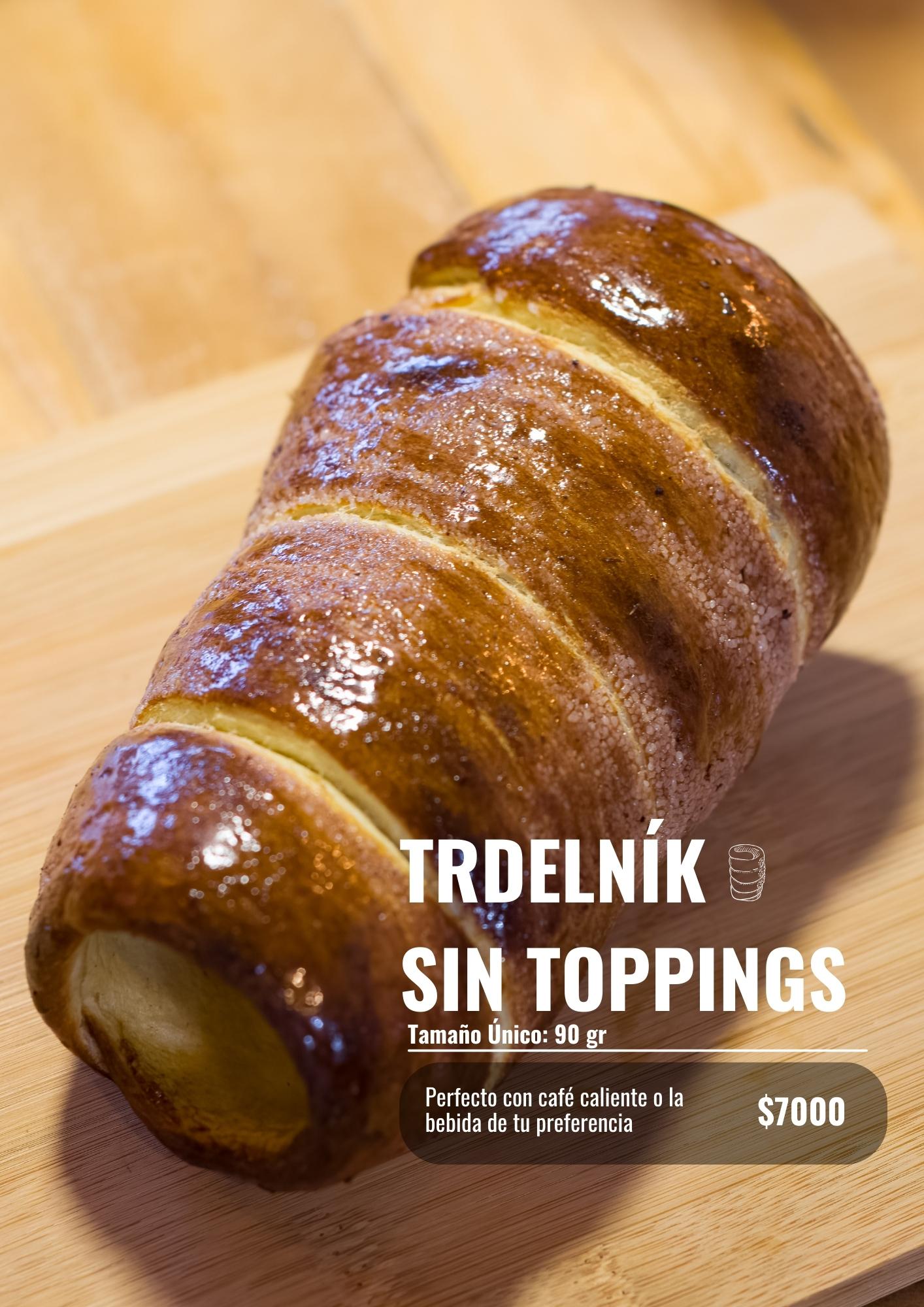 Trdelnik sin toppings