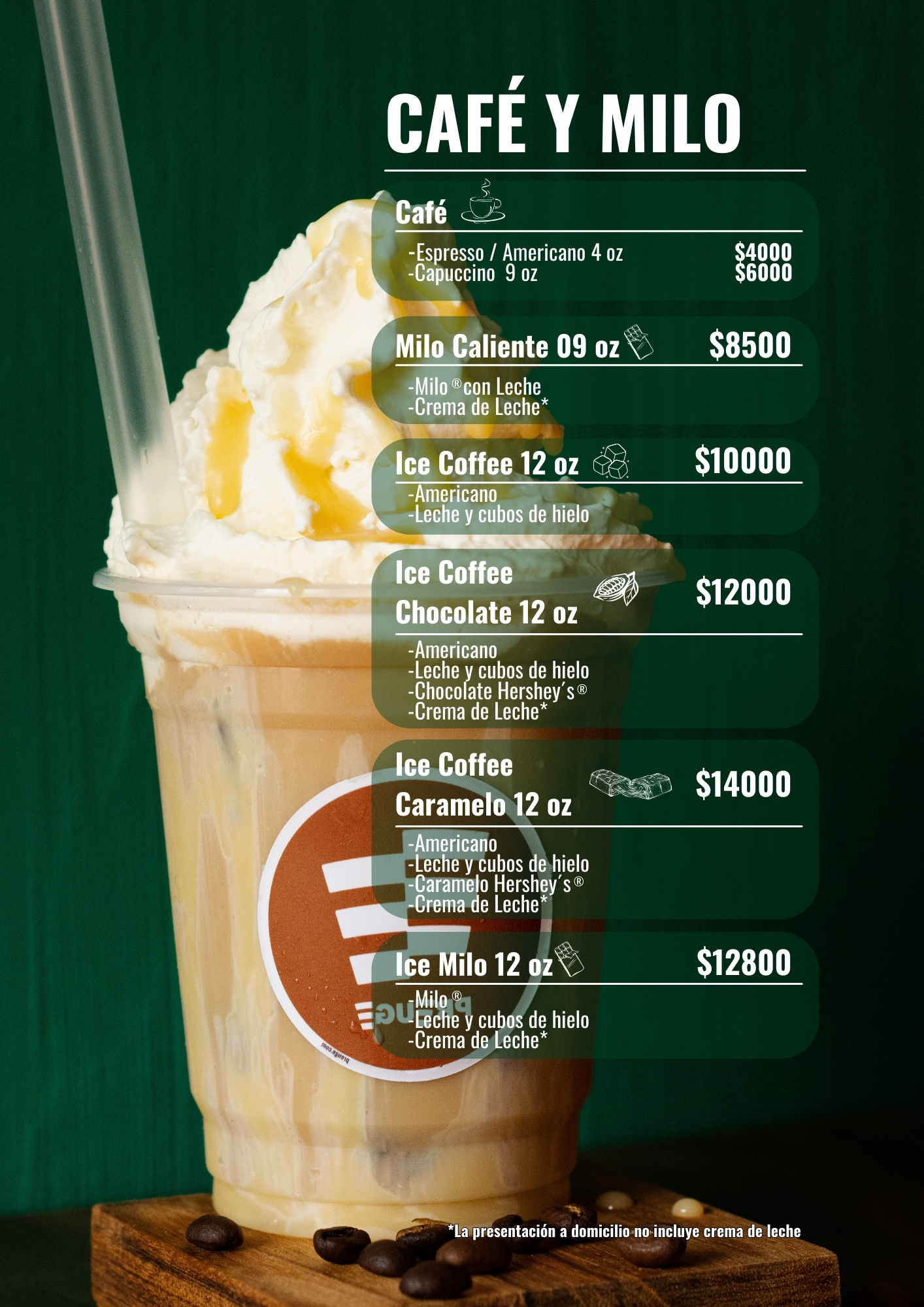Menu de Café