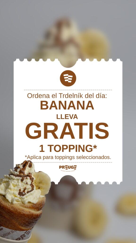 Oferta del día - Banana! – Oferta Preuge Pastelería Eslovaca, Bucaramanga
