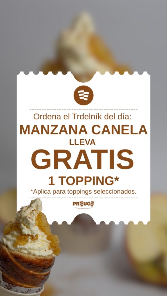 Oferta del día - Manzana-Canela! – Oferta Preuge Pastelería Eslovaca, Bucaramanga