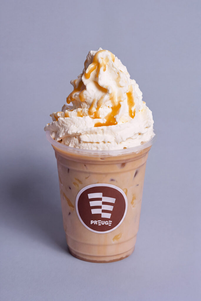 Ice Coffee Caramelo 12 oz – Preuge Pastelería Eslovaca, Bucaramanga